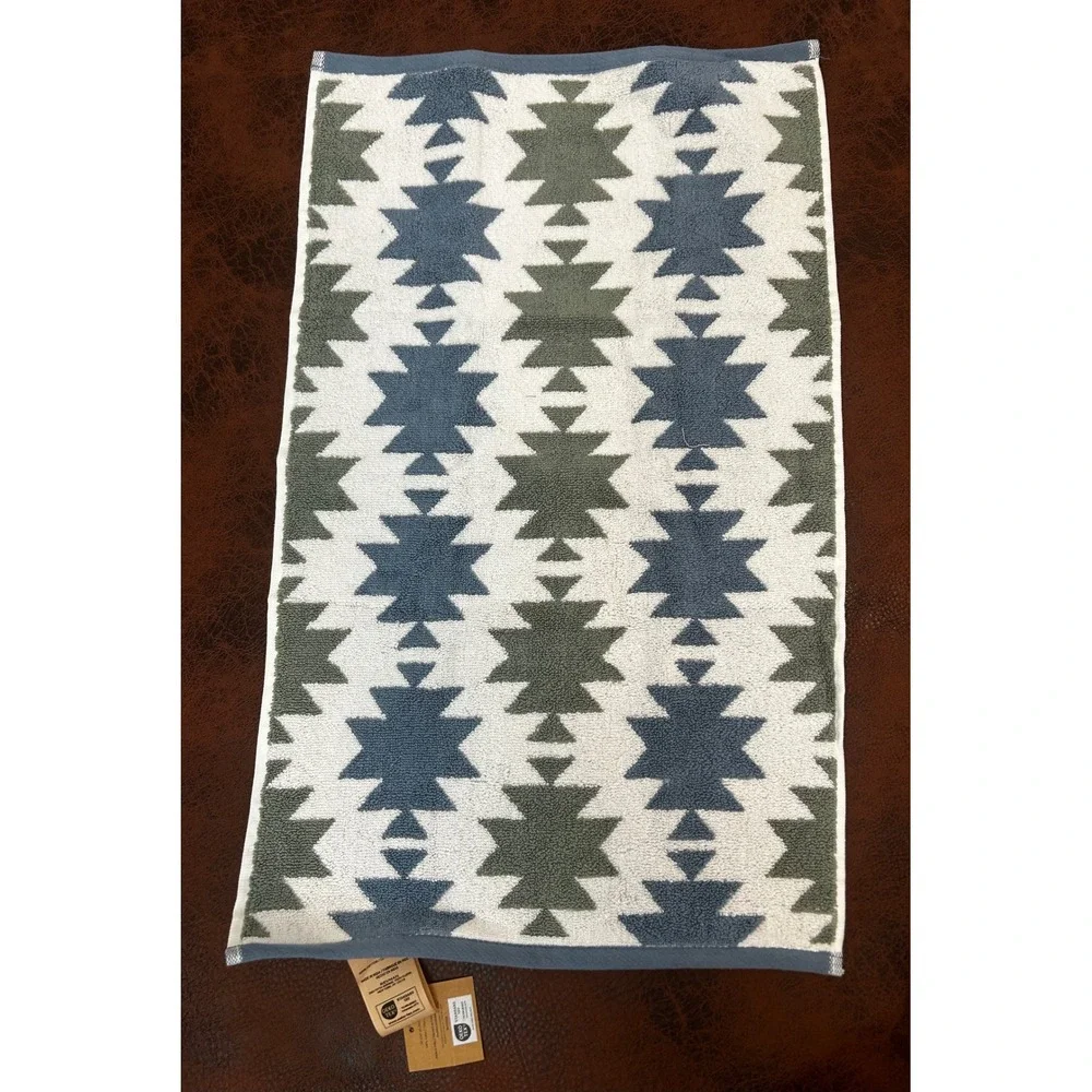 Wrangler Blue/Green‎ 4 Piece Towel Set